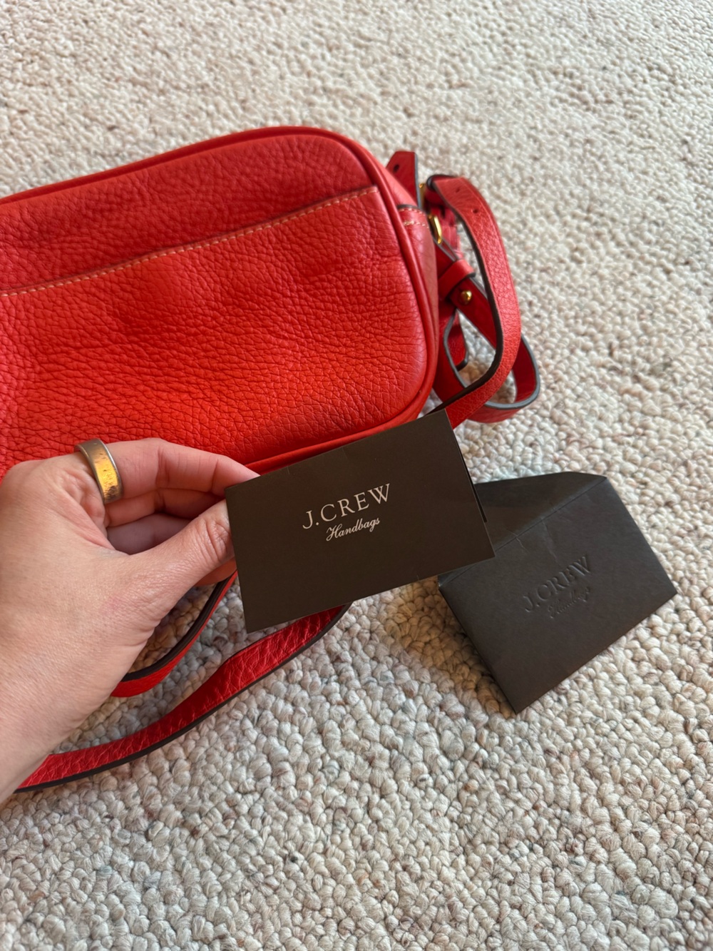 Red Leather Purse - Picture 6 of 7